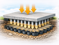 Ilustración de distribución de carga